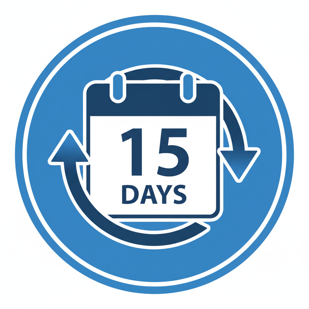 You have 15 days to request a return.